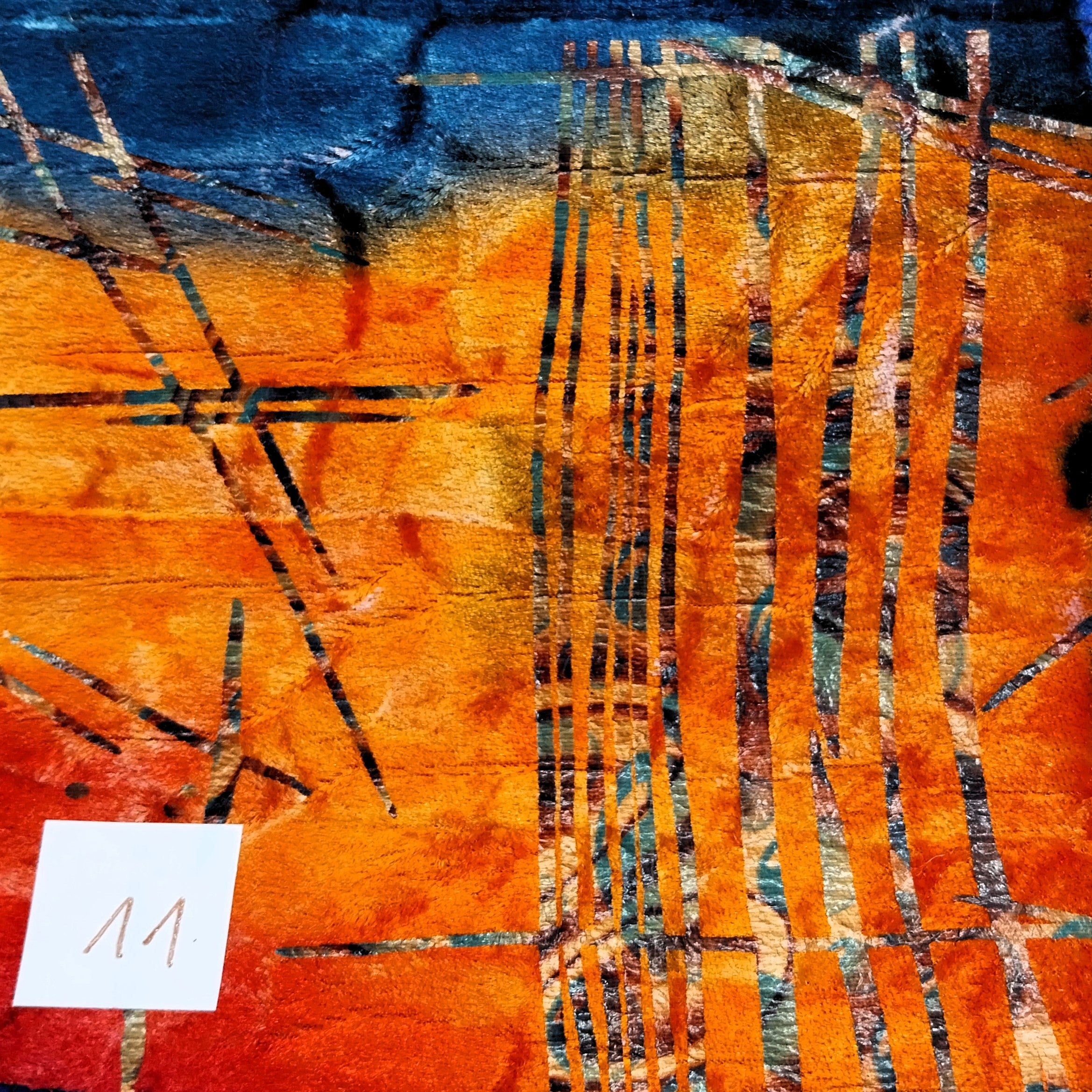 Welkas Katzenzelt Ausstellungszelt Pannesamt - bunt gemustert, Versteckmöglichkeit für den Käfig