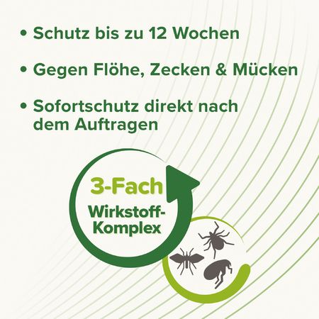 Beaphar Zecken- und Flohschutz SPOT-ON für Katzen, 3-fach Wirkstoffkomplex gegen Zecken, Flöhe, Mücken