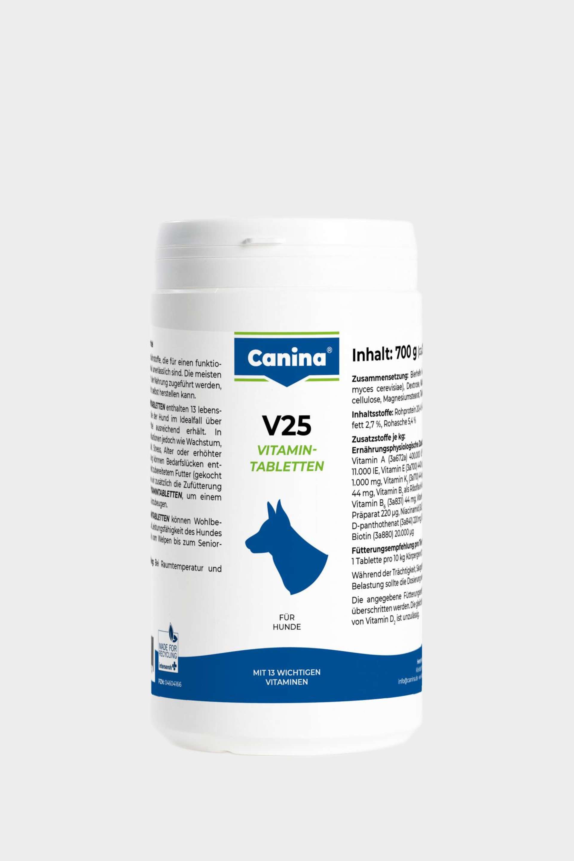 Canina V25 Vitamintabletten für Hunde mit 13 wichtigen Vitaminen