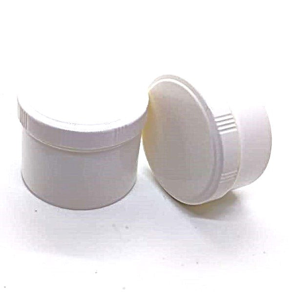 Schraubdosen mit zusätzlichem Dichtdeckel und Schraubdeckel, Kunststoff weiß in 60ml, 75ml