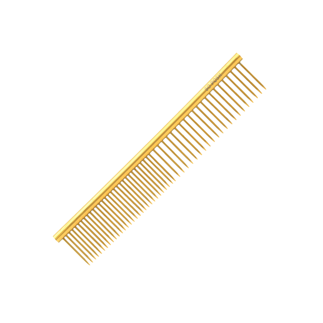 So Posh Metal Comb Petite Professioneller Kamm für Hunde mit dicken Fellen