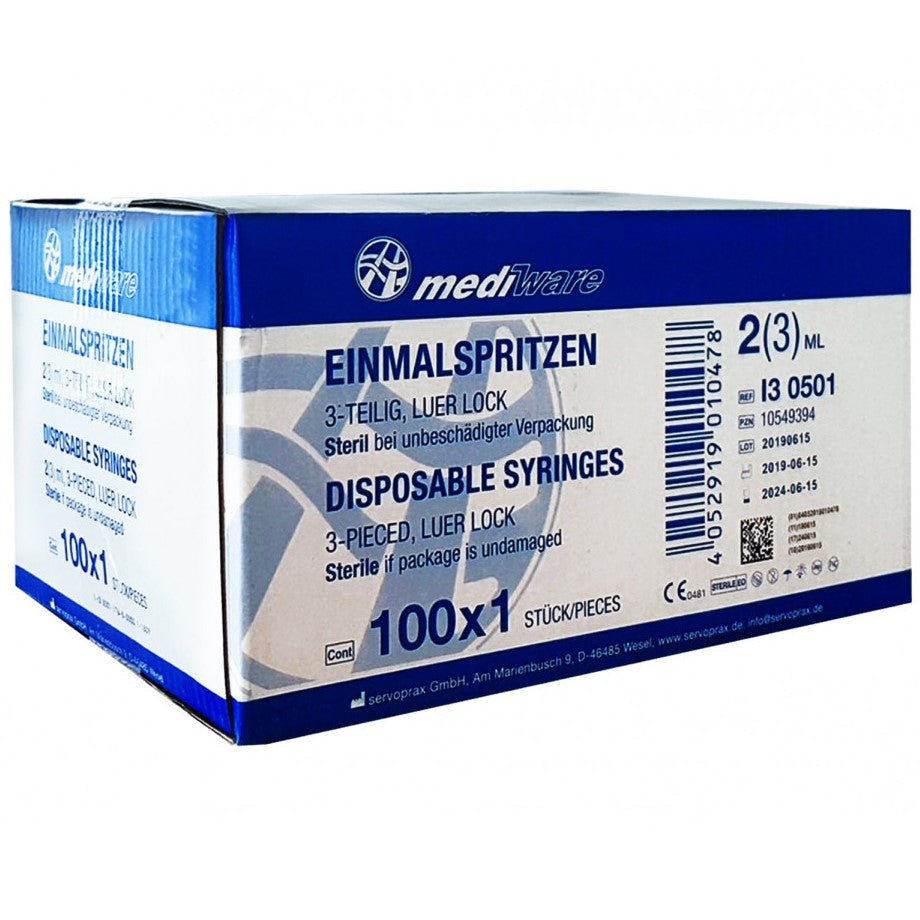 Luer Fütterungs Spritzen, Einmalspritzen 3 teilig, 1ml, 2/3ml, 5ml, 10ml, 20 ml