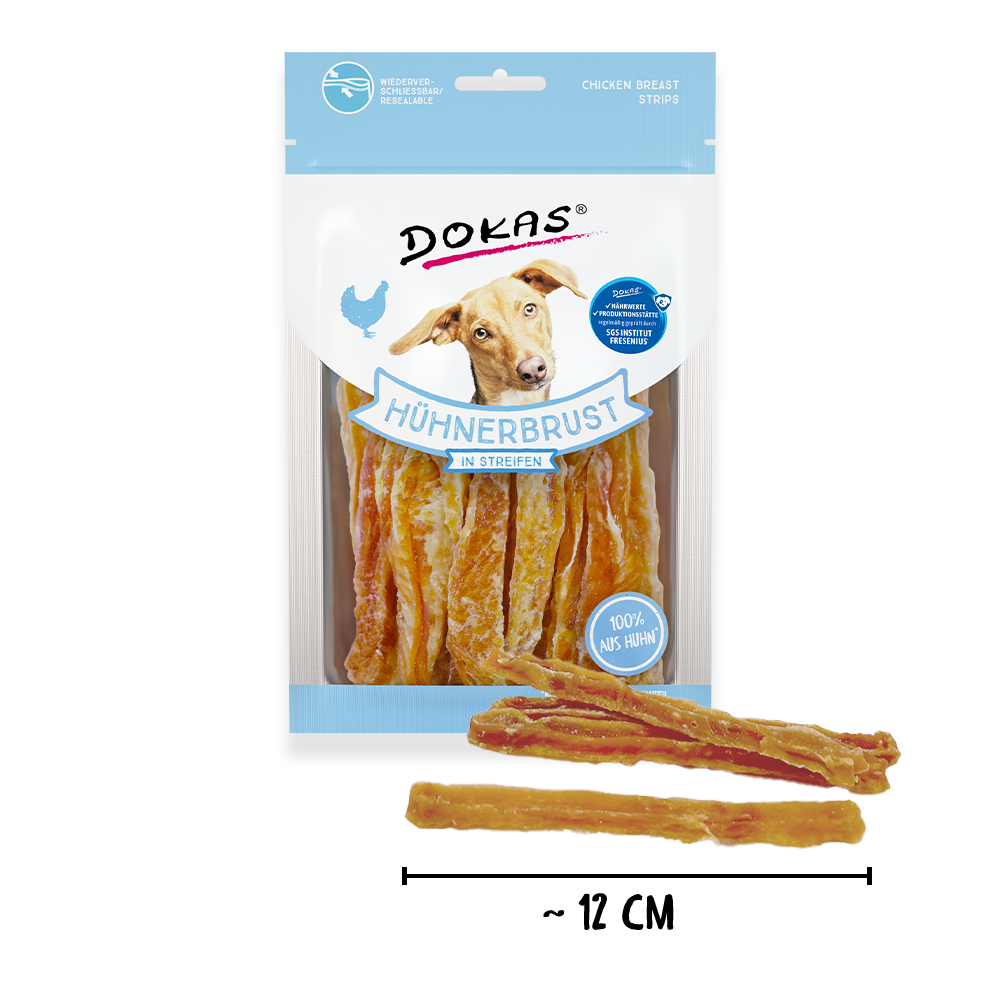 Dokas Hühnerbrust in Streifen 70 g