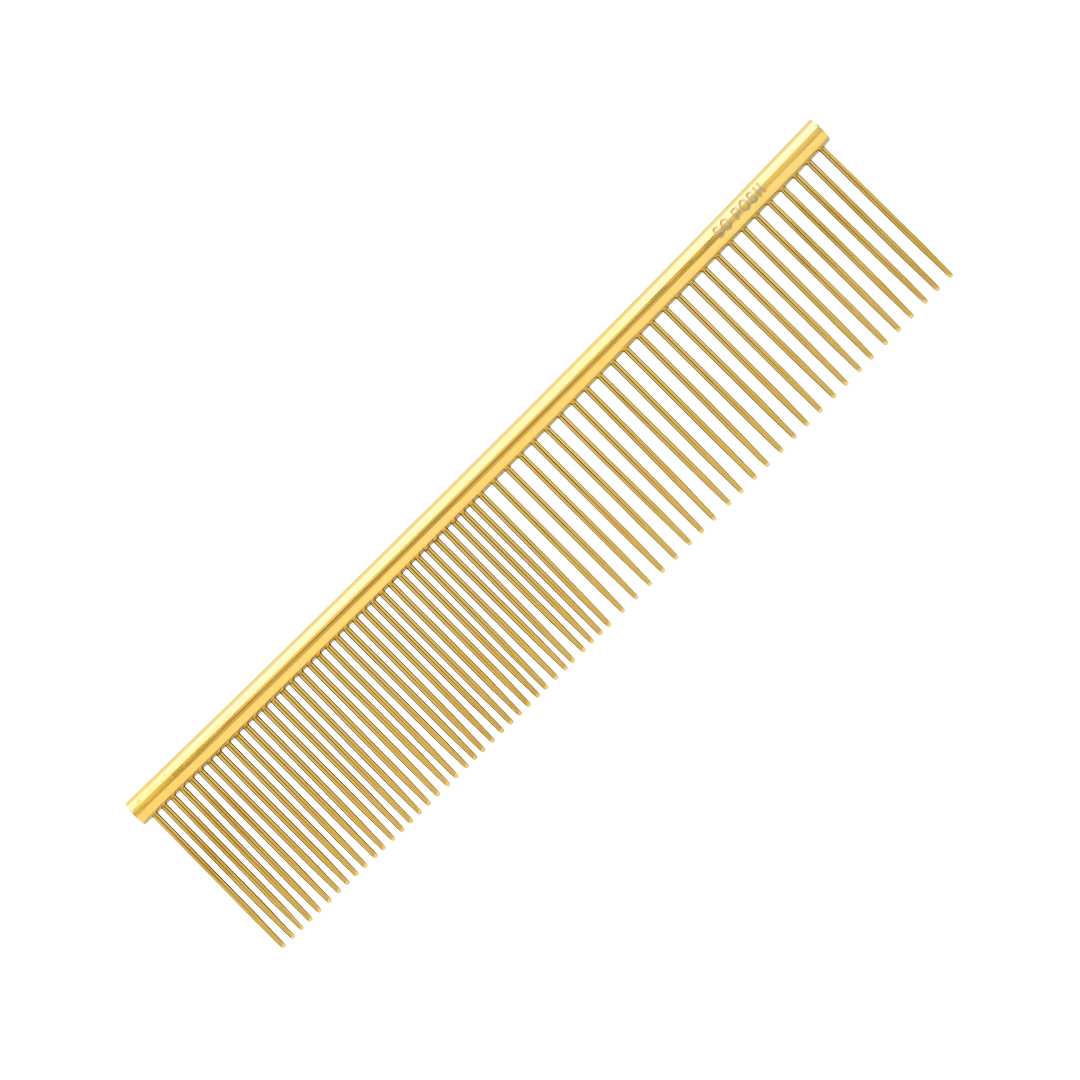 So Posh Metal Comb Grande Professioneller Kamm für dickes und texturiertes Hundefell