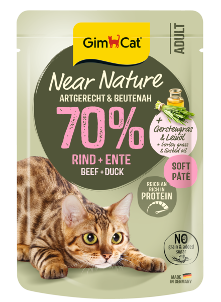 GimCat Near Nature – Premium Nassfutter für Katzen 16x85gr