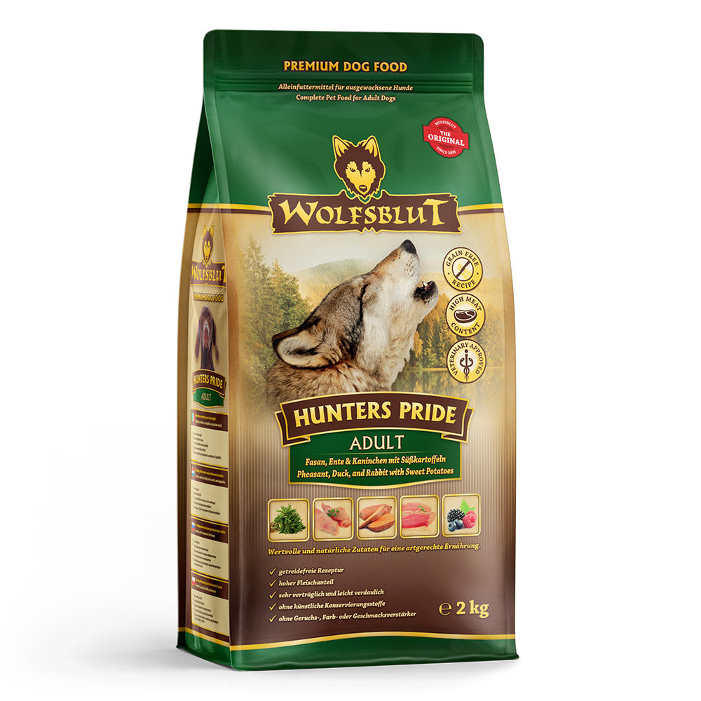Wolfsblut Hunters Pride Adult Fasan Ente Kaninchen ohne Getreide gut verträglich