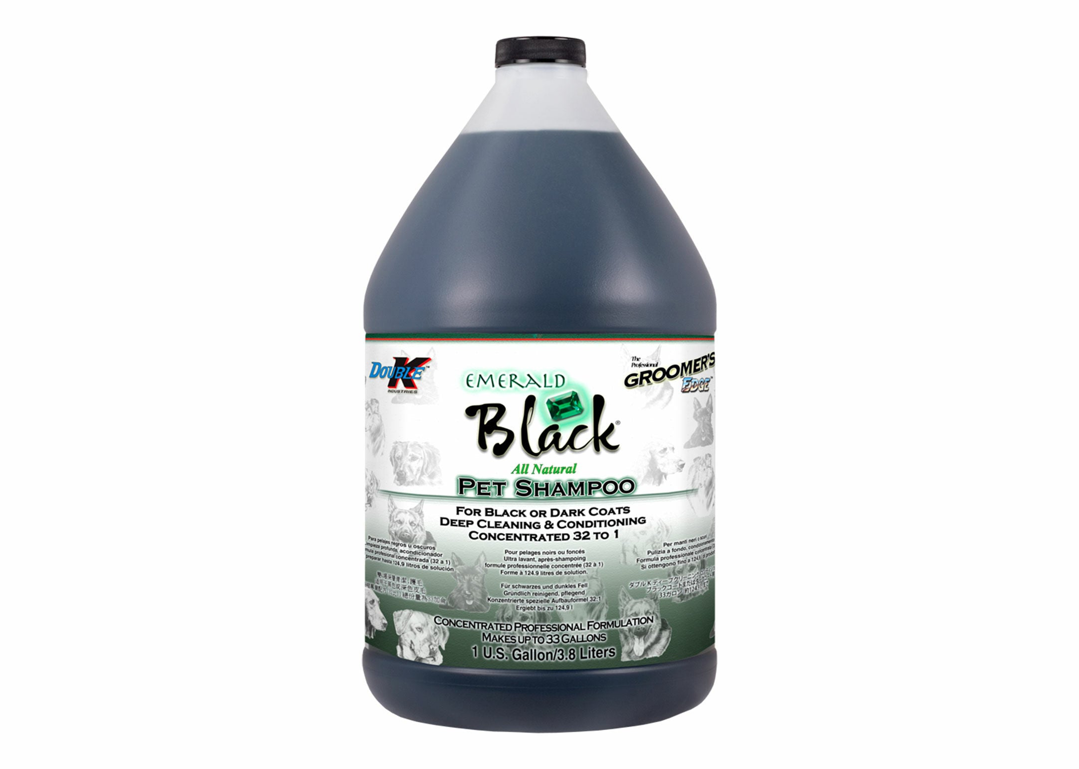 Double K Emerald Black Shampoo – für schwarzes & dunkles Fell