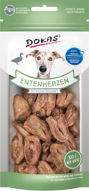 Dokas Entenherzen gefriergetrocknet – 100 % purer Fleischsnack