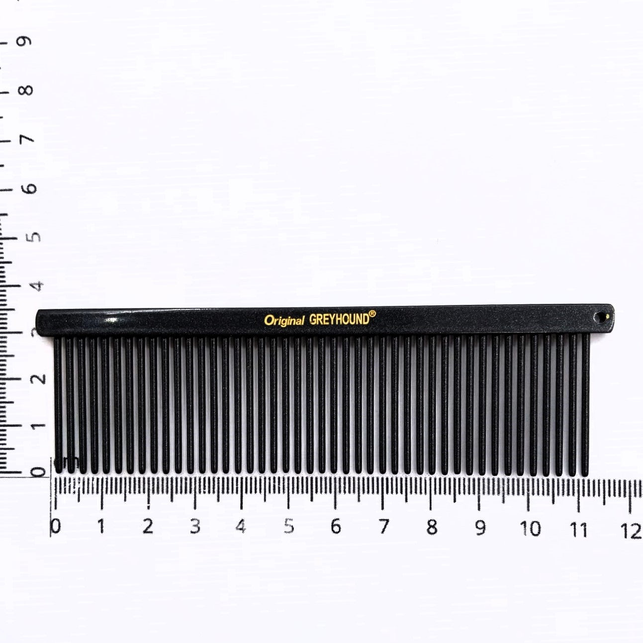 Greyhound Comb 437BK – Hundekamm/Katzenkamm medium 11cm Teflon beschichtet