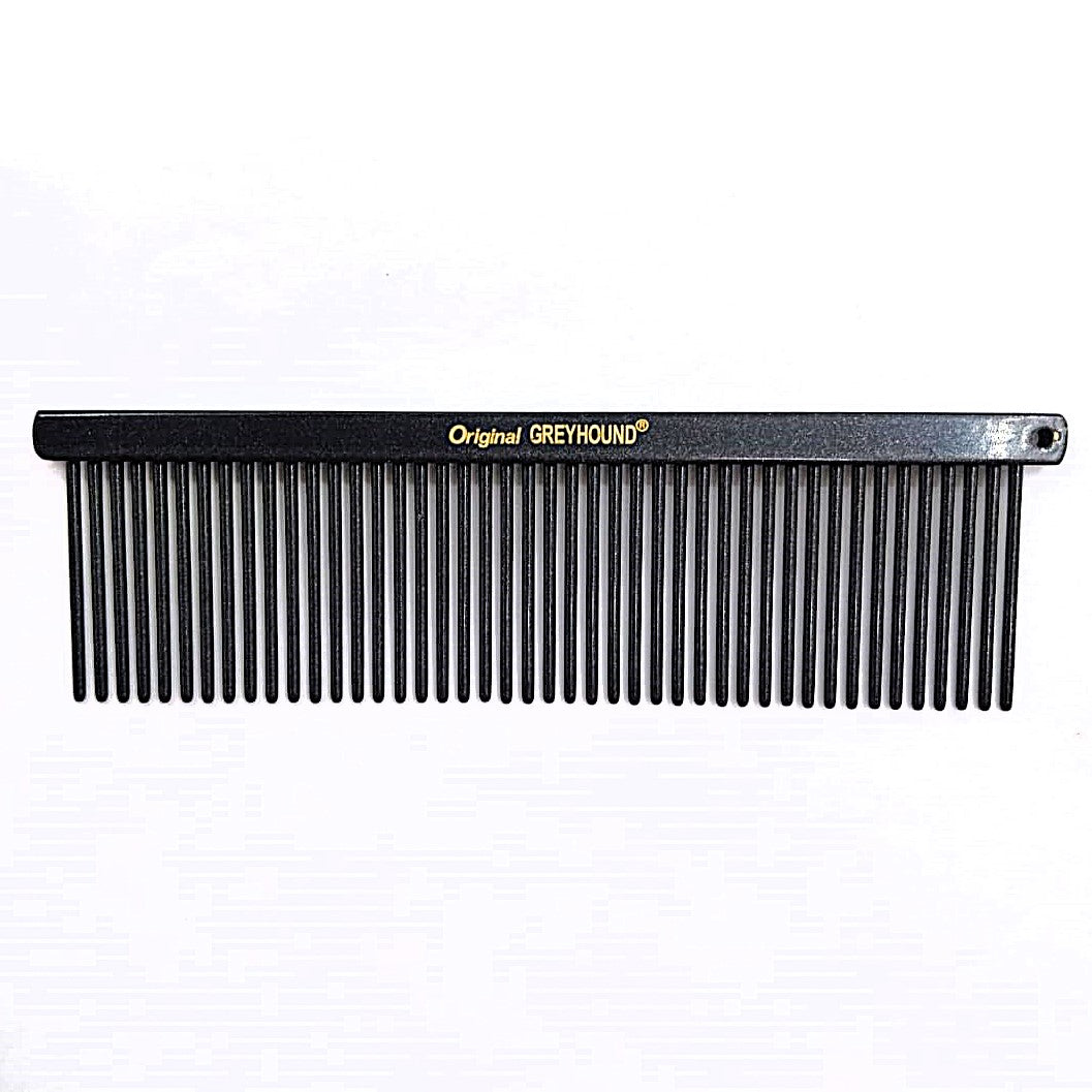 Greyhound Comb 437BK – Hundekamm/Katzenkamm medium 11cm Teflon beschichtet
