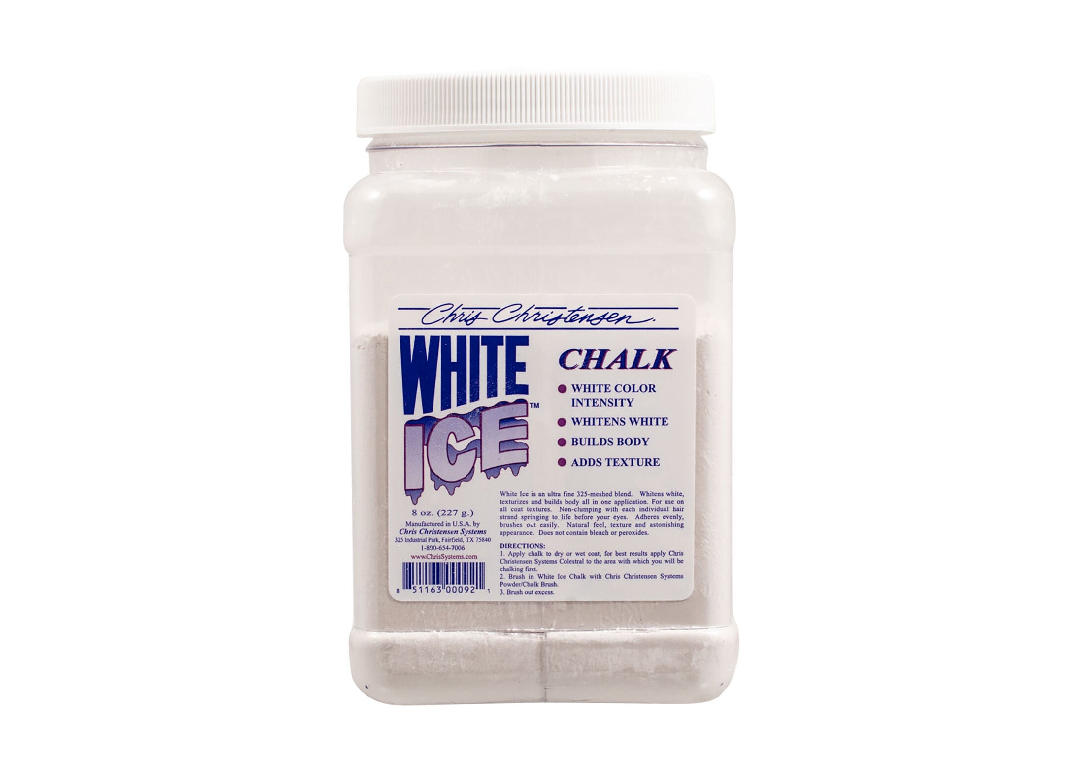 Chris Christensen White Ice Chalk – Aufhellung & Volumen für Hunde & Katzen