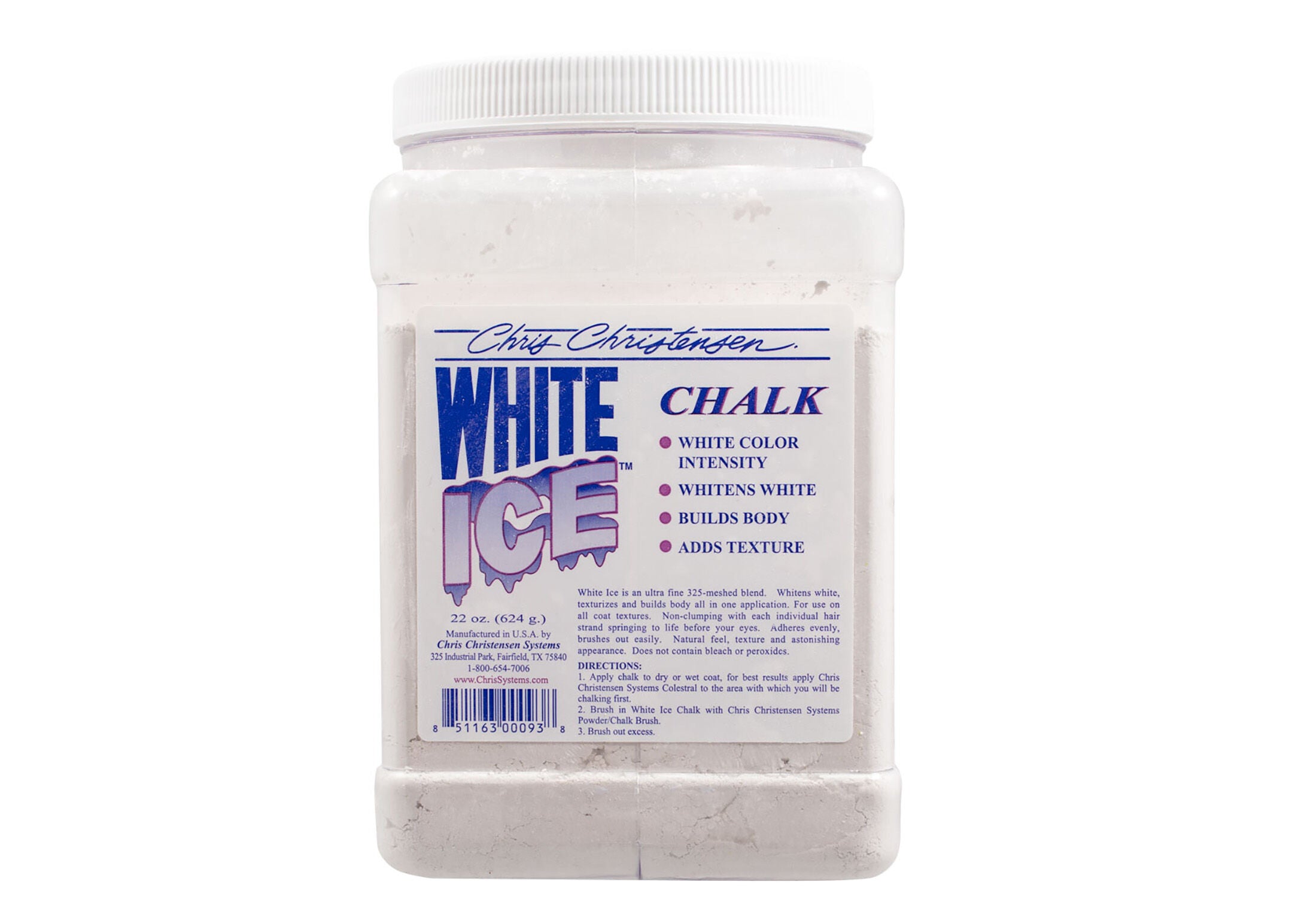 Chris Christensen White Ice Chalk – Aufhellung & Volumen für Hunde & Katzen