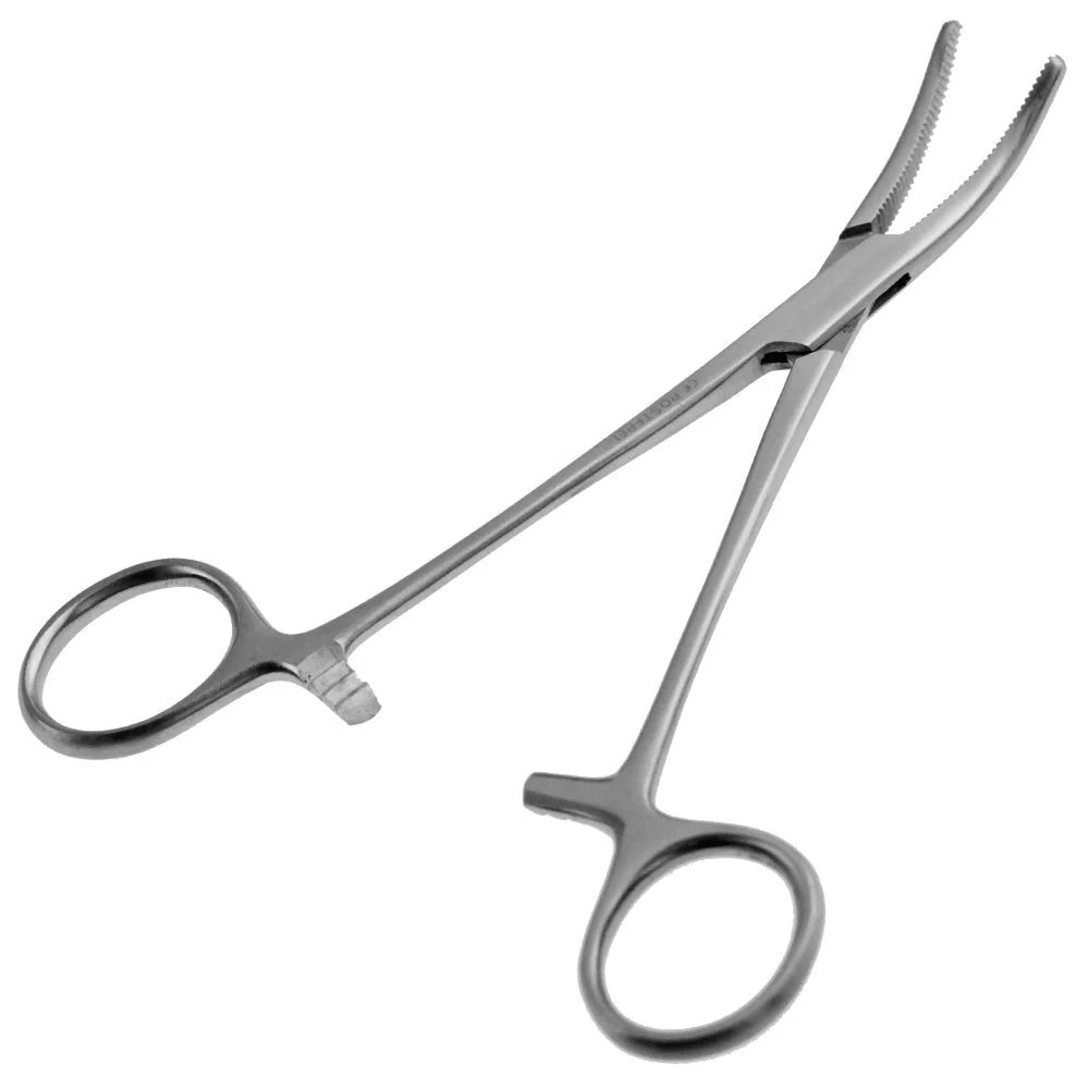 Ohren-Haarzupfzange, gebogen, 14 cm