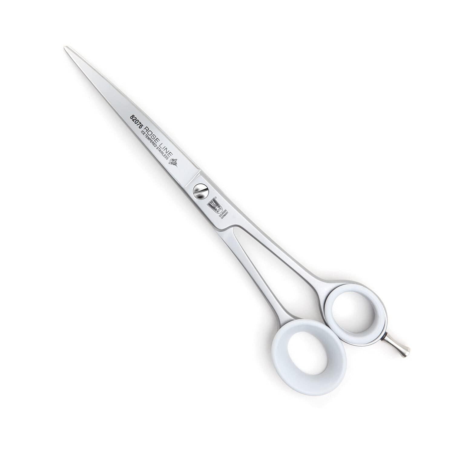 Rose Line 82076 Grooming-Schere 7,5" gebogen mit Fingerhaken – Solingen