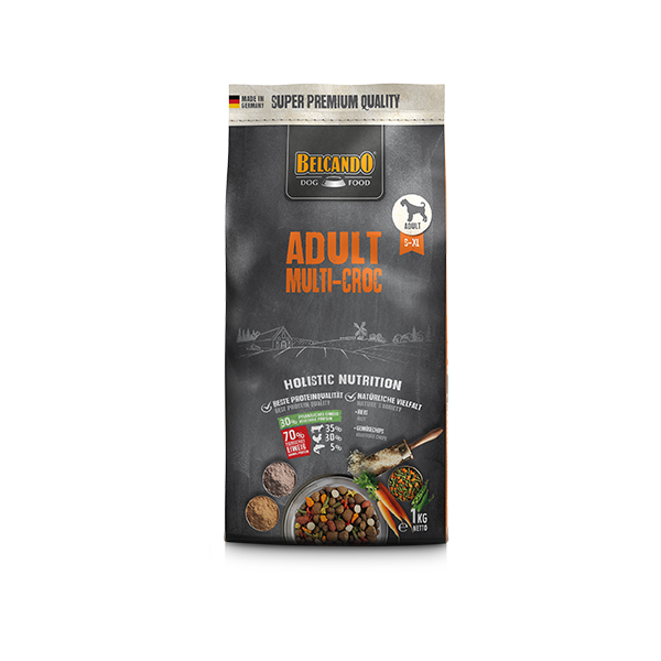 Belcando Trockenfutter Adult Multi-Croc, Geflügel, Rind, Fisch