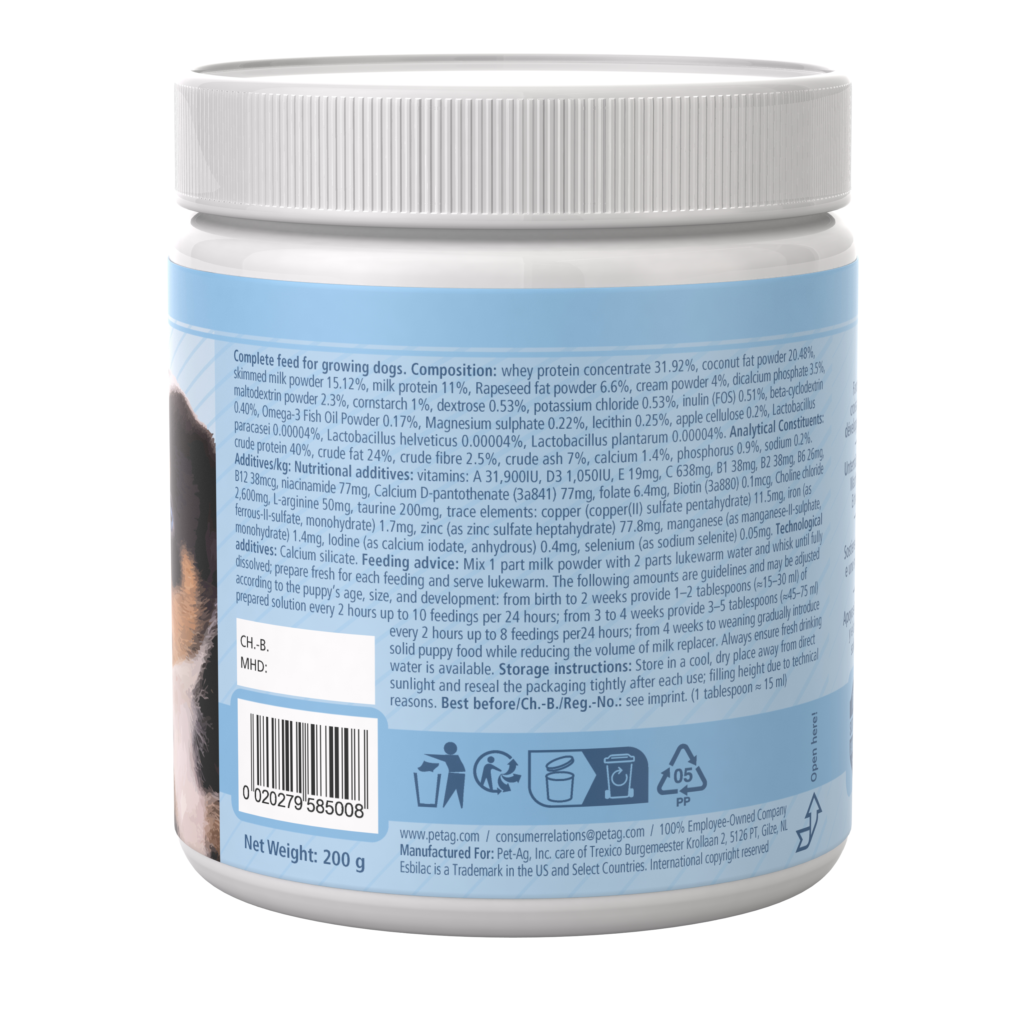 Esbilac® Aufzuchtmilch – Milchpulver für Welpen