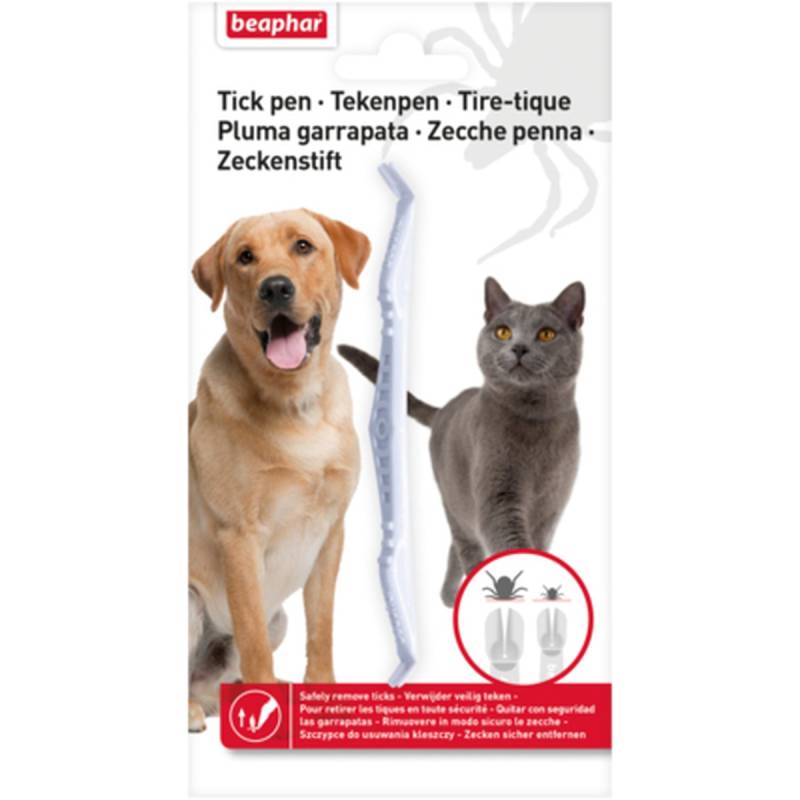 Beaphar Zeckenstift Tick Pen Zecken entfernen Zeckenpinzette Zeckenkarte