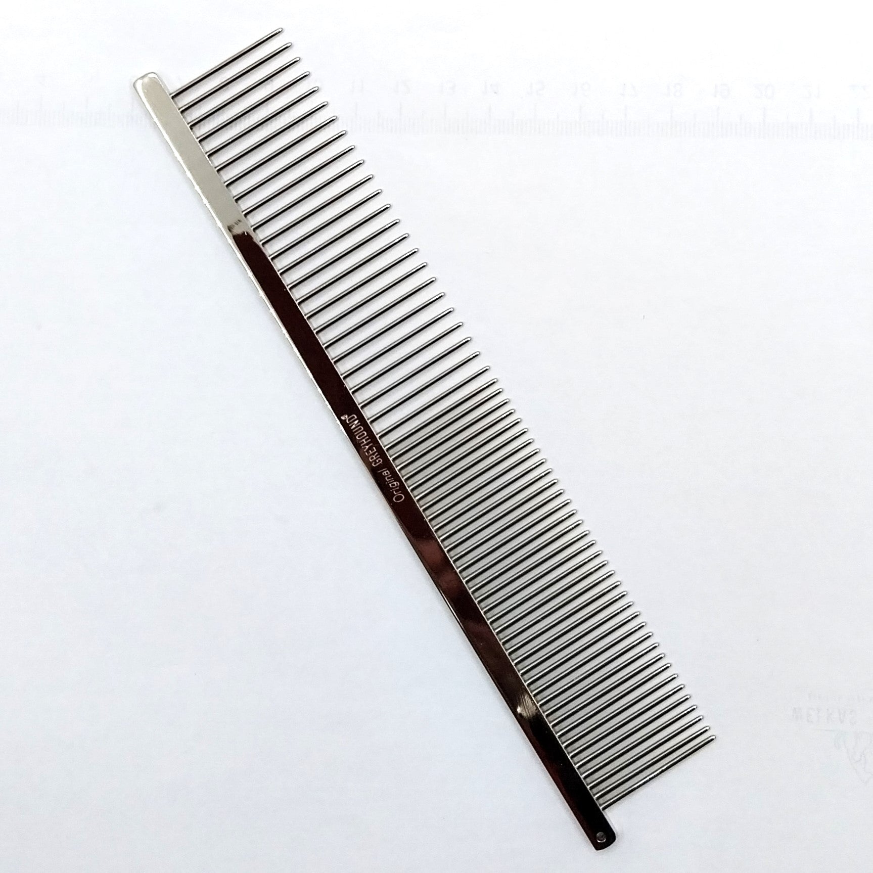 Greyhound Comb Kamm 738N original Medium/Grob ca.19 cm Kombinationskamm Katzen Hunde