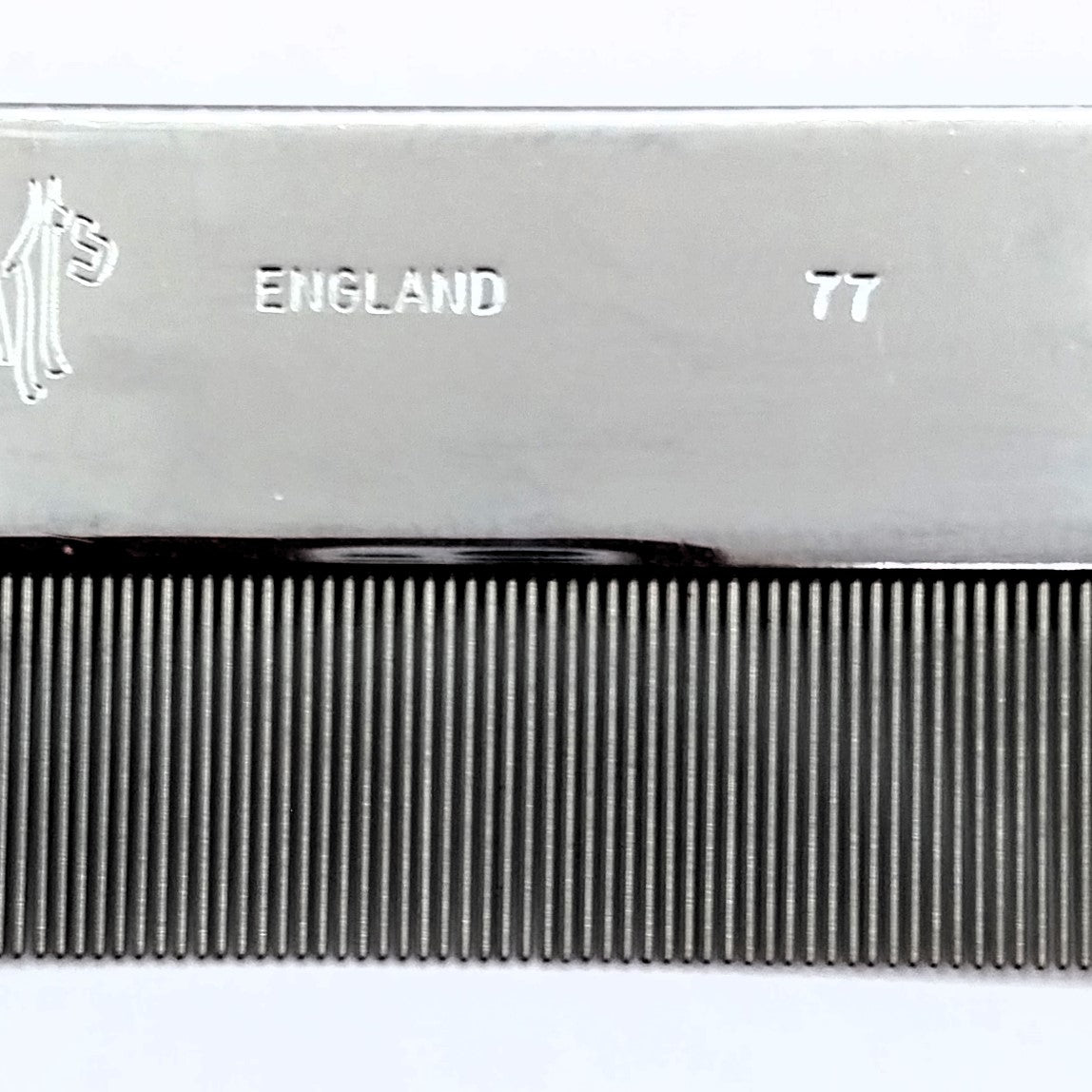 Spratts 77 Messing verchromt, kleiner Flohkamm, Läusekamm, Nissenkamm mit sehr feiner Zahnung