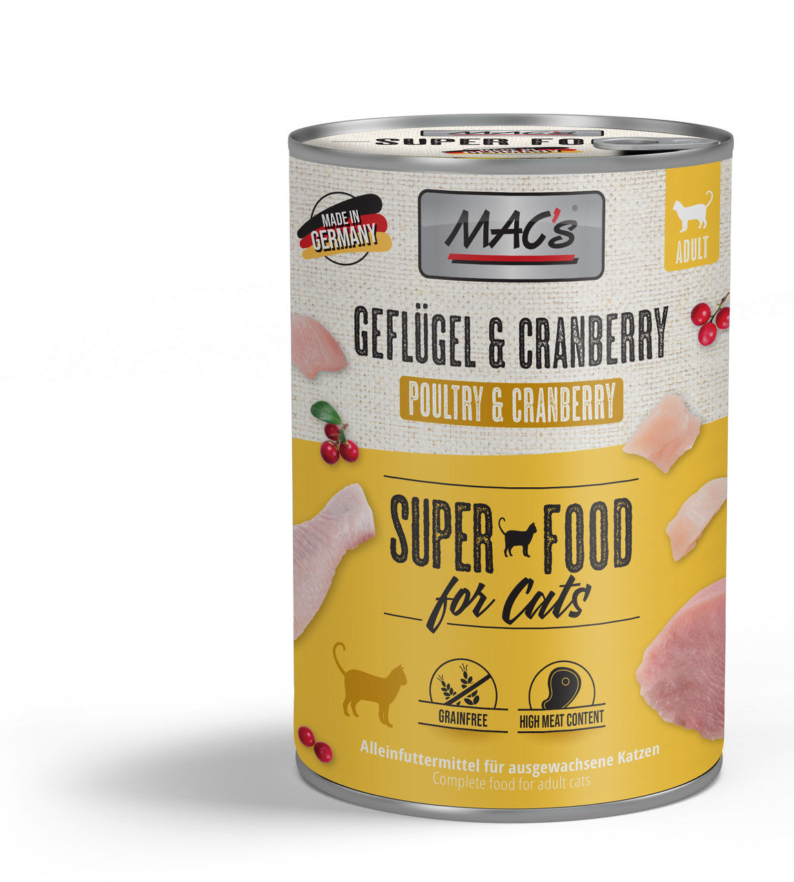 MACs Cat Adult Nassfutter Katzenfutter 400 gramm