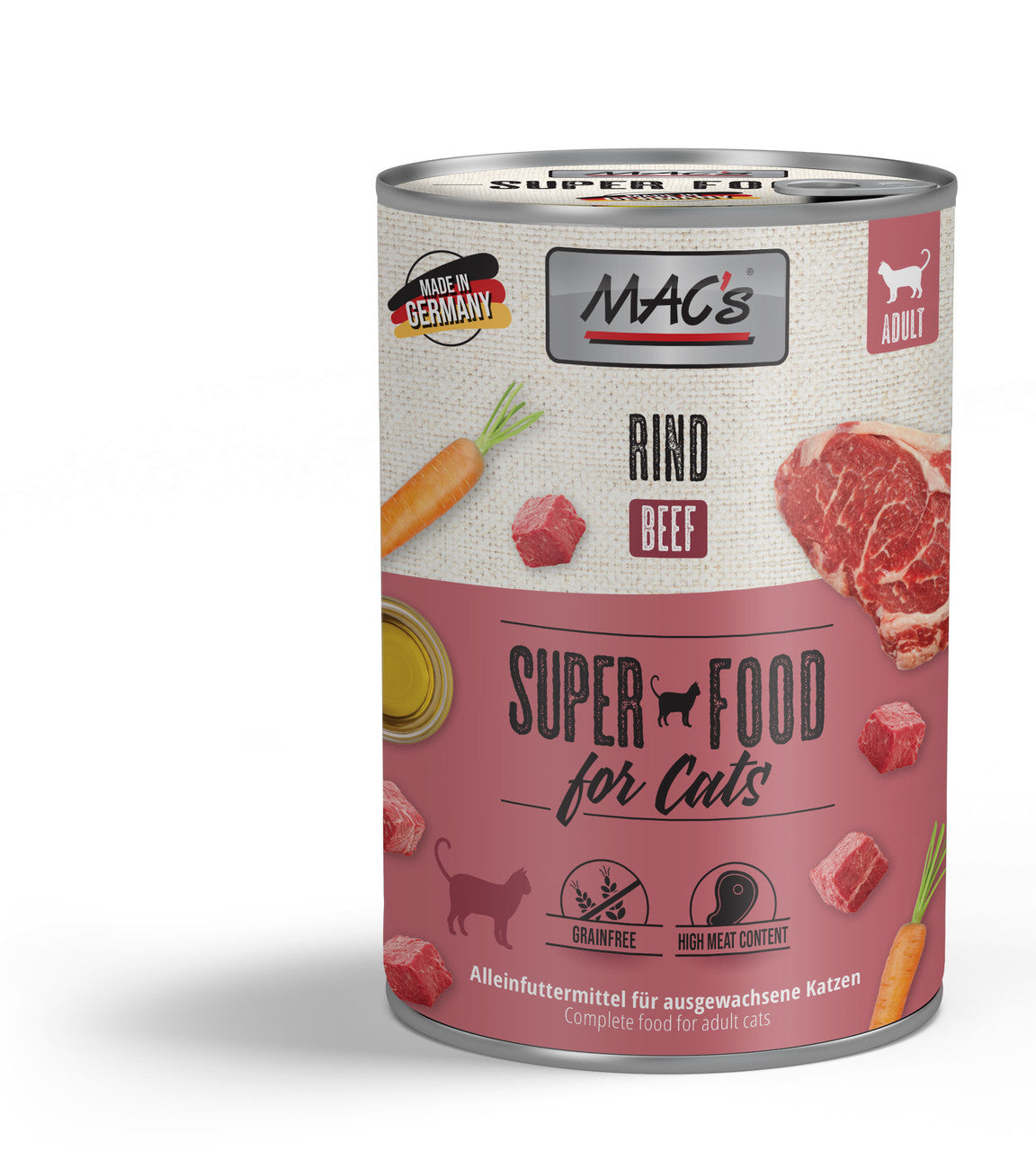 MACs Cat Adult Nassfutter Katzenfutter 400 gramm