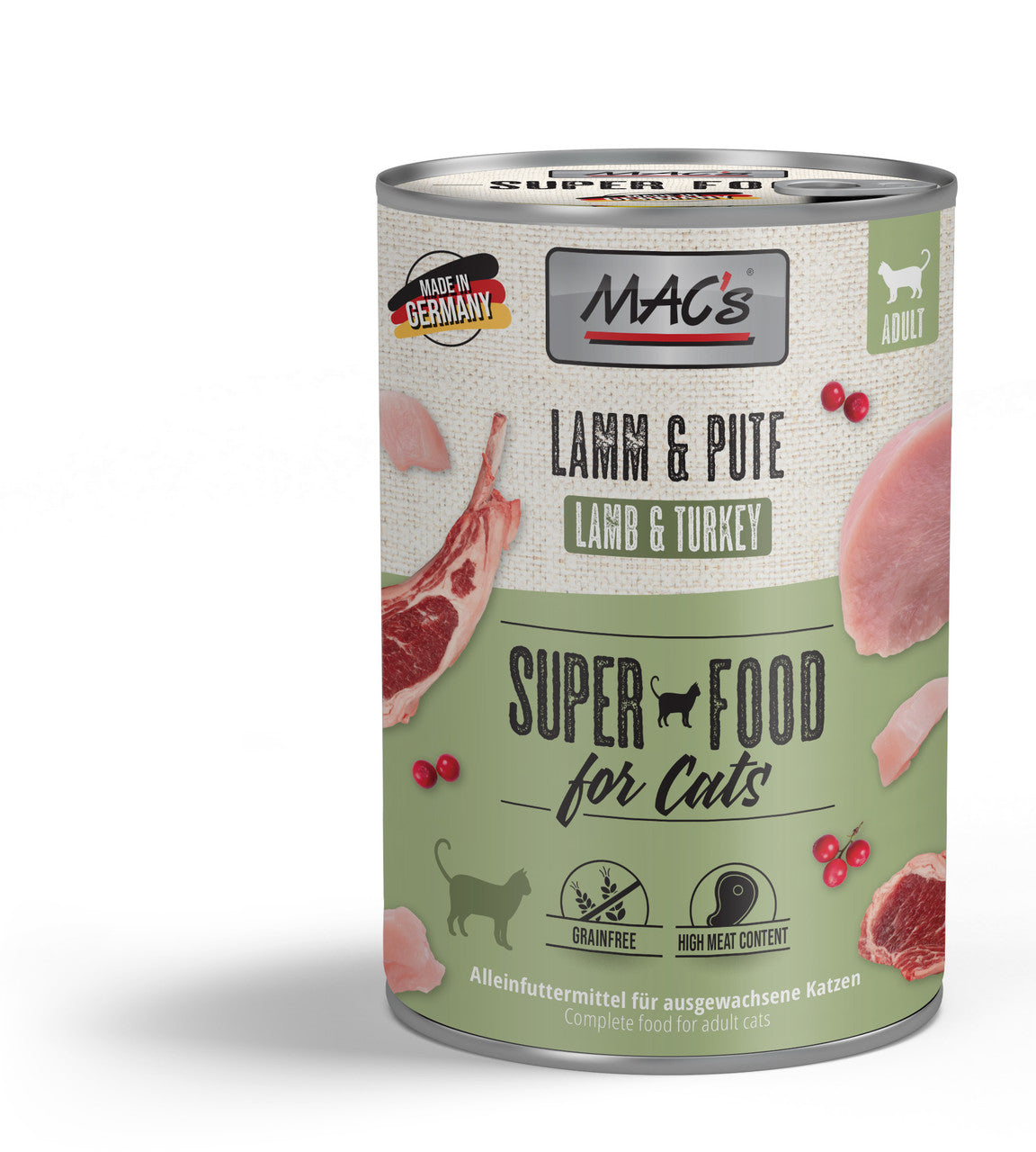 MACs Cat Adult Nassfutter Katzenfutter 400 gramm
