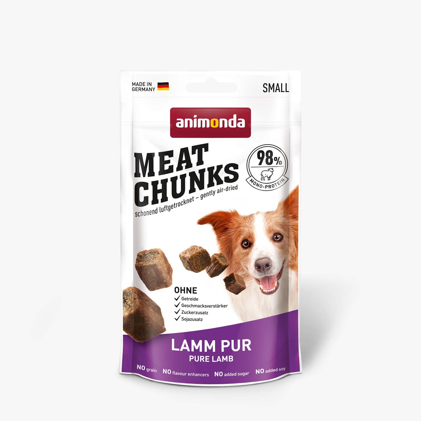 Animonda Meat Chunks Small, Belohnungssnack für ausgewachsene Hunde kleiner Rassen, 60 g
