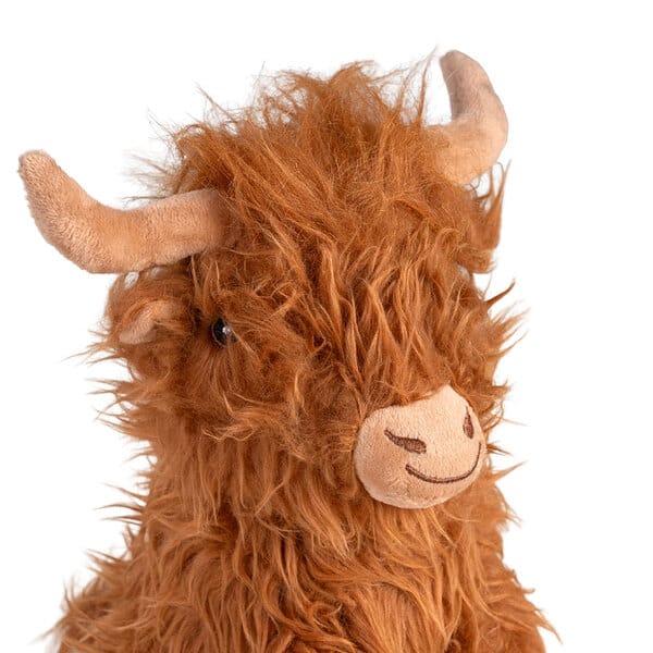 Highland Cow Kuh Hunde-Plüschspielzeug – Kuscheliger Spielgefährte
