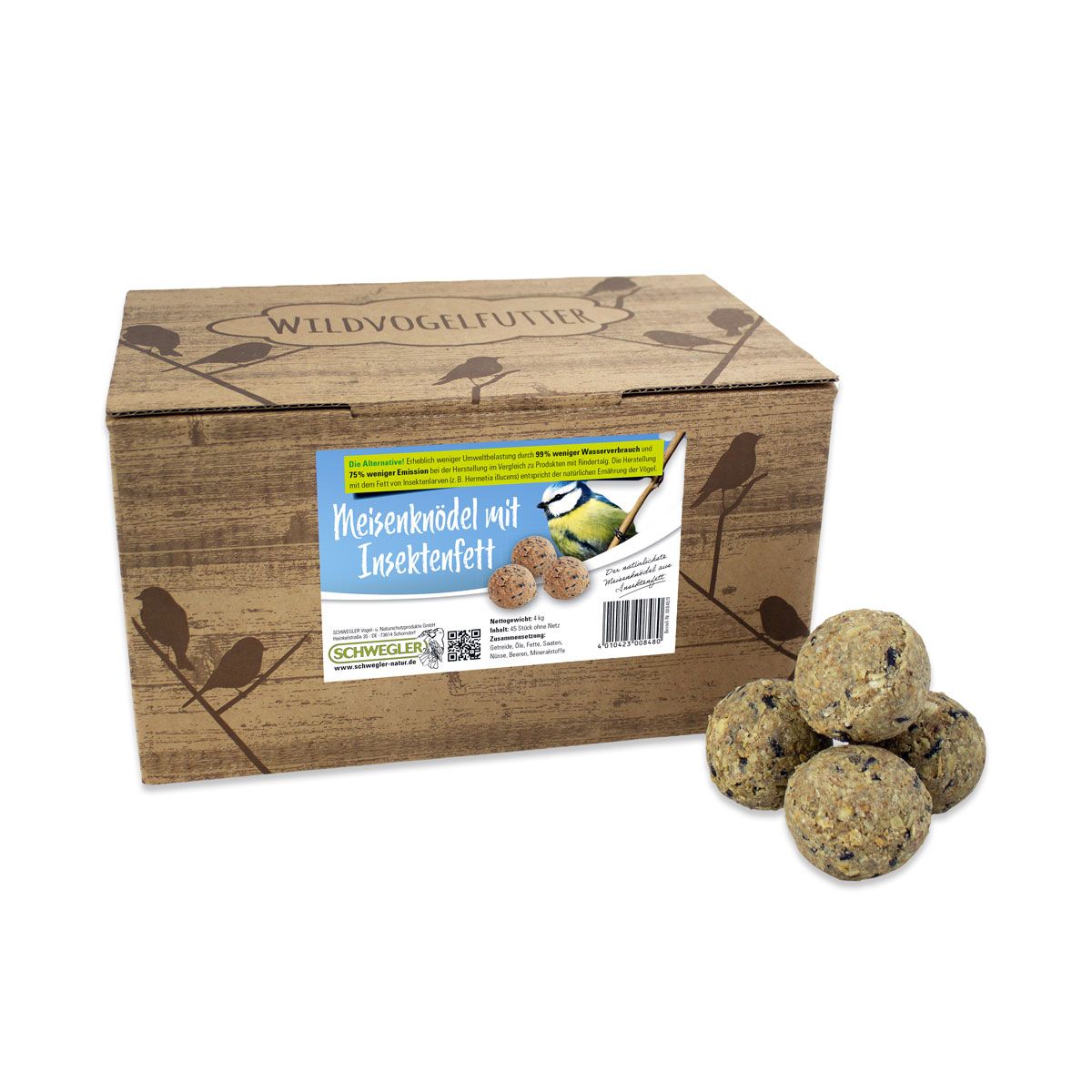 Schwegler Meisenknödel lose mit Insektenfett zur ganzjährigen Fütterung