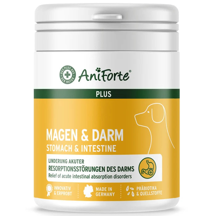 AniForte® plus Magen & Darm zur Linderung akuter Resorptionsstörungen des Darms für Hunde, 90 Stück