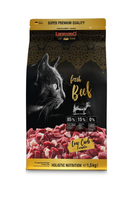 LEONARDO® fresh Beef & Poultry Trockenfutter für Katzen