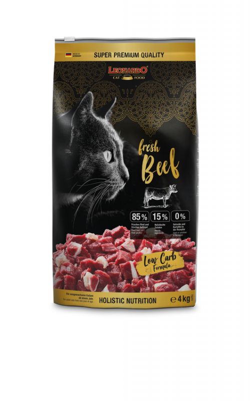 LEONARDO® fresh Beef & Poultry Trockenfutter für Katzen