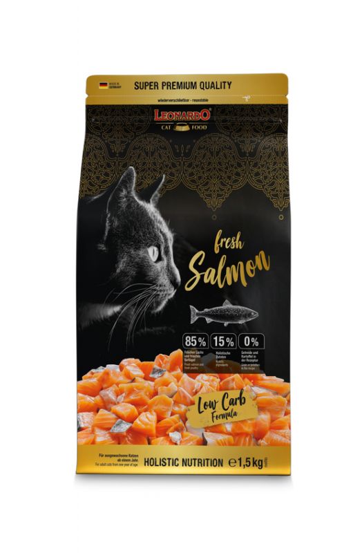 LEONARDO® fresh Salmon & Poultry Trockenfutter für Katzen