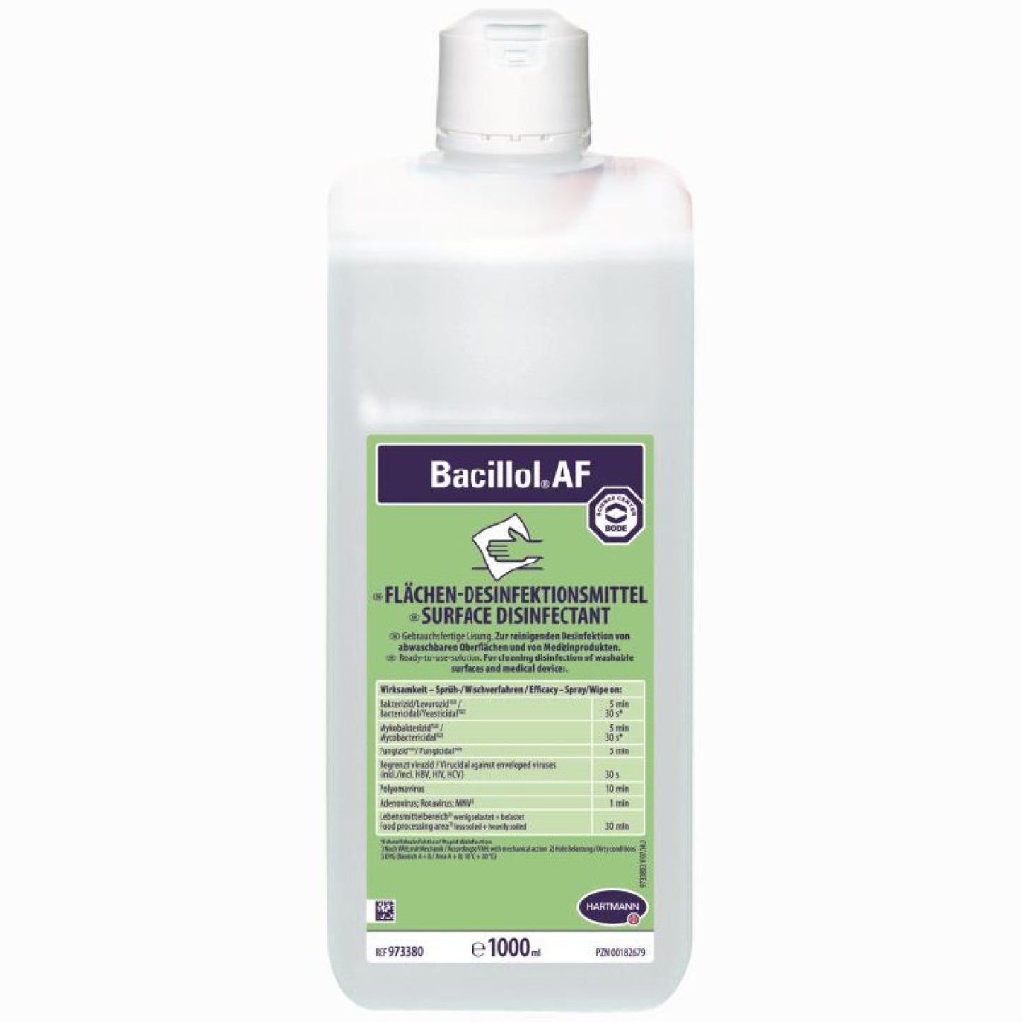 Bacillol AF - Flächendesinfektion, alkoholisches Schnelldesinfektionsmittel