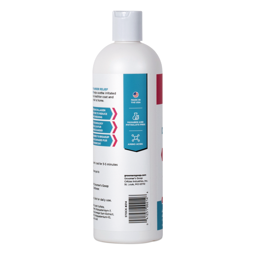 Groomer's Goop Dander Relief De-Shedding Shampoo – Anti-Schuppen Fellpflege, 473 ml