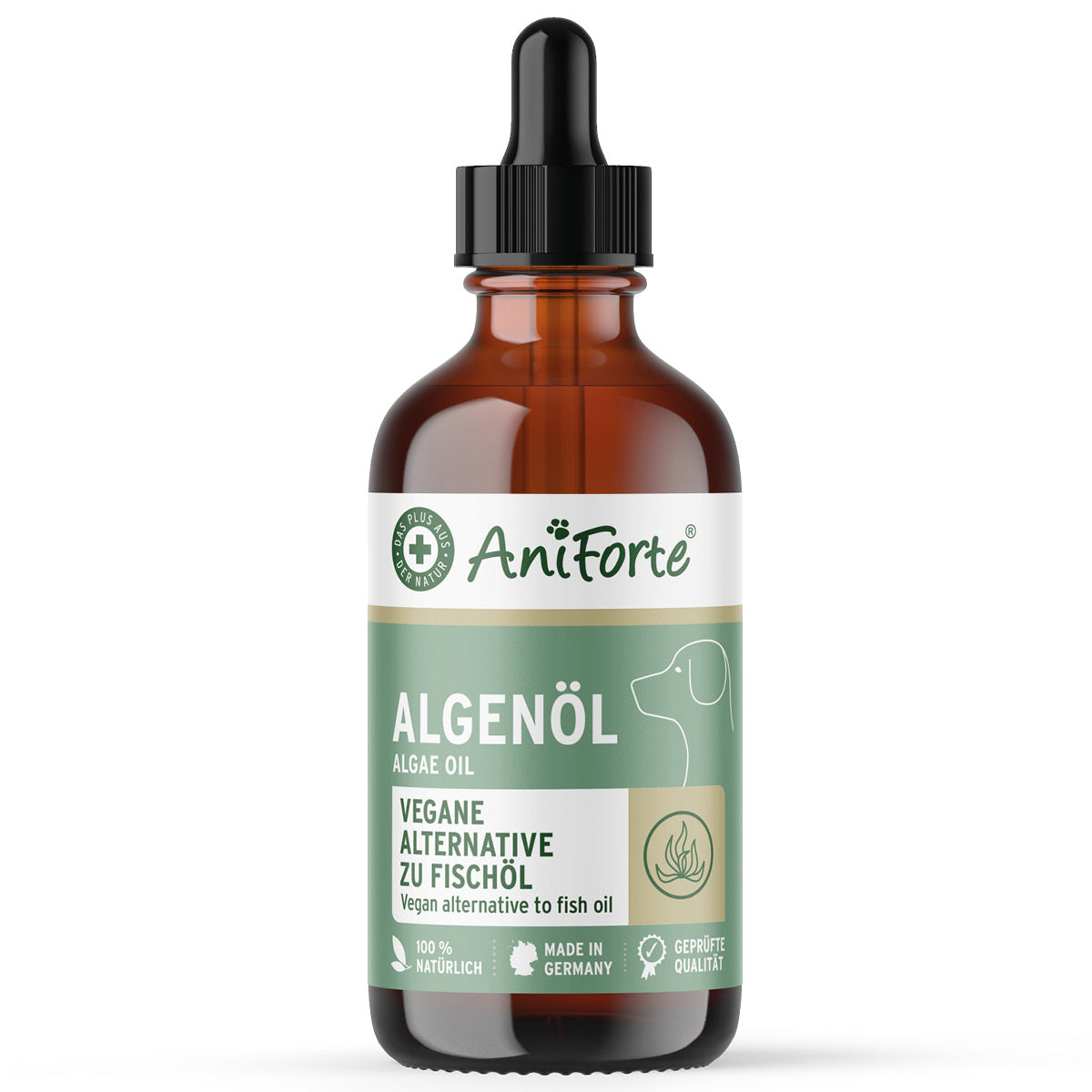 AniForte Algenöl Omega-3 für Haut & Stoffwechsel Vegan Hund, Katze, Pferd 50ml