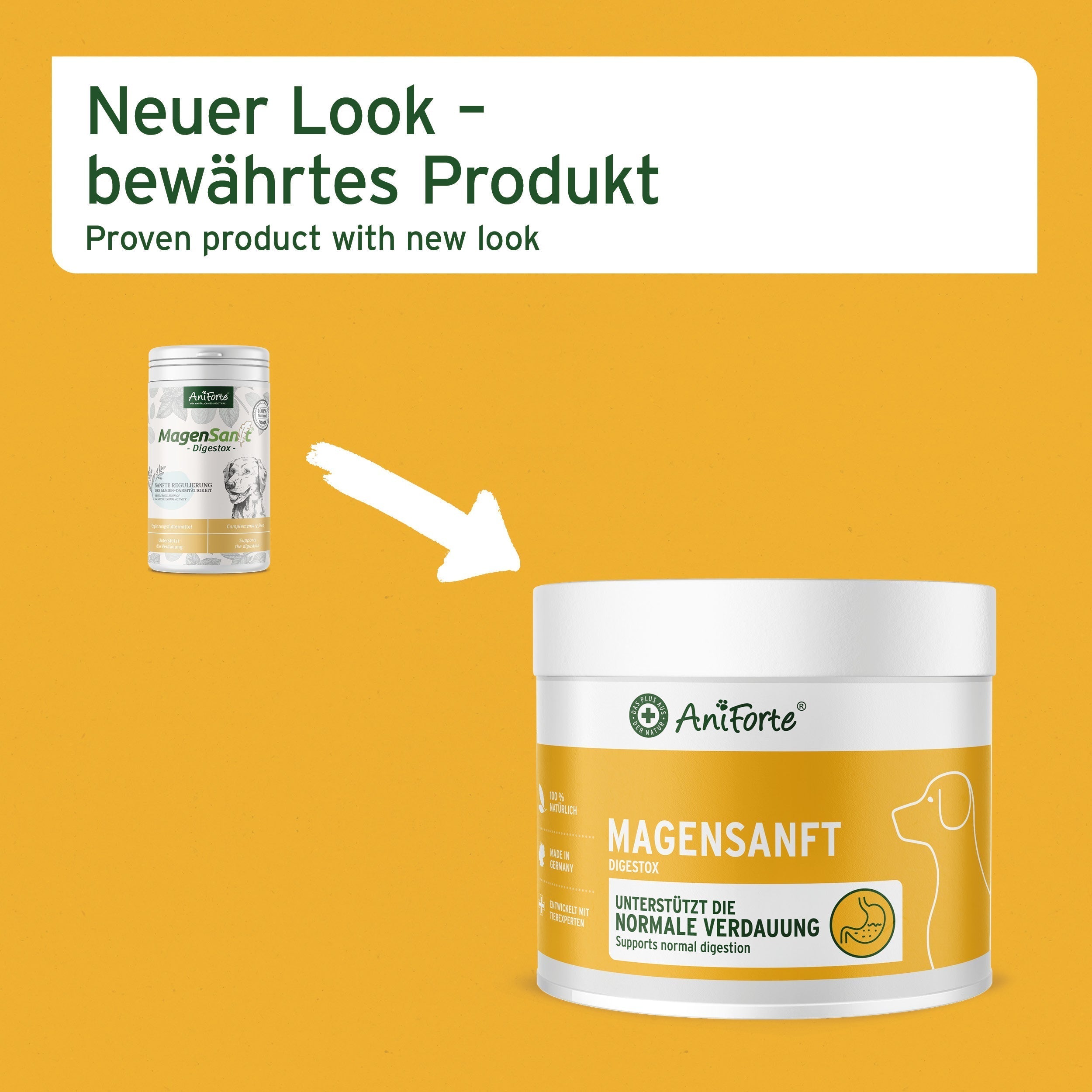 Aniforte MagenSanft Magenpulver für Hunde – Verdauungs- & Magen-Darm-Pflege