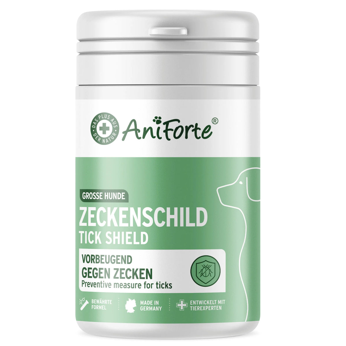 AniForte® ZeckenSchild Kapseln Unterstützt den Schutz vor Zecken mit Bierhefe & Vitamin B1, für Hunde