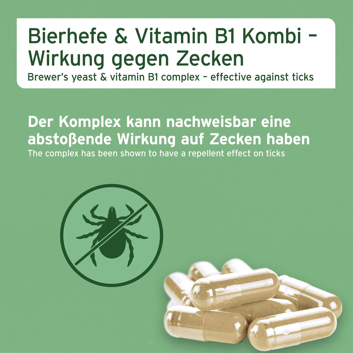 AniForte® ZeckenSchild Kapseln Unterstützt den Schutz vor Zecken mit Bierhefe & Vitamin B1, für Hunde