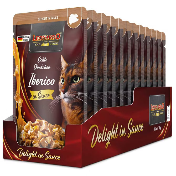 LEONARDO Delight in Sauce Iberico 16 x 70 g Vorteilspack