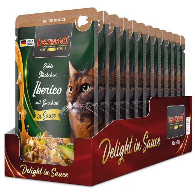 LEONARDO Delight in Sauce Iberico mit Zucchini 16 x 70 g