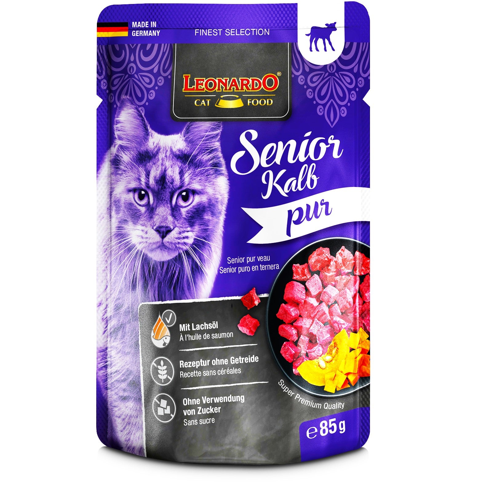 LEONARDO Frischebeutel Finest Selection, Nassfutter Katzenfutter