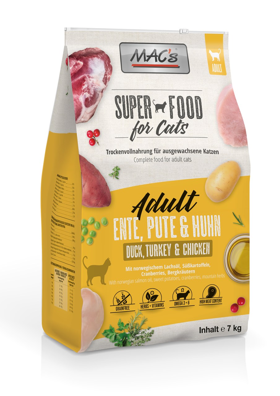 MACs Cat Trockenfutter Ente, Pute & Huhn
