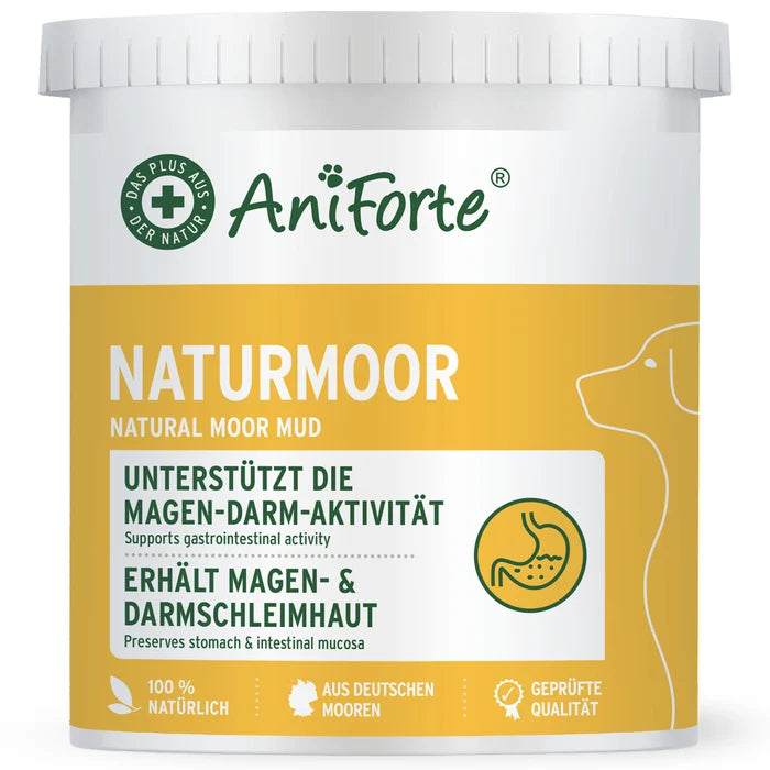 AniForte Naturmoor - ehemals Heilmoor für Hunde und Katzen - Für festeren Kot & gute Verdauung, appetitanregend