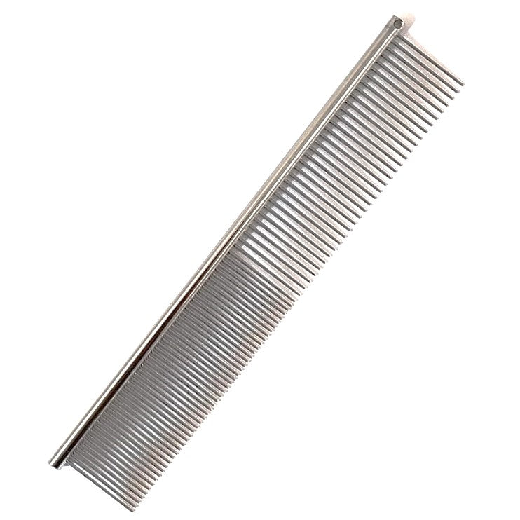 HPP Kombinationskamm P10, Metallkamm Medium/Fein konisch zulaufende Pins Hundekamm, Katzenkamm