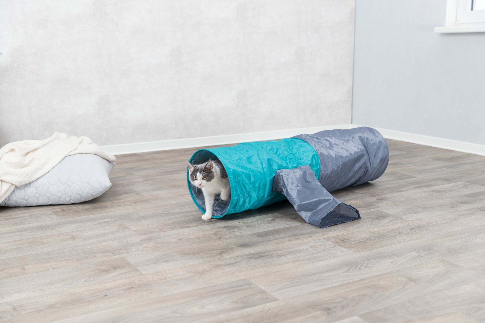 Trixie Spieltunnel 4 Eingänge, robustes Polyester – ideal für Katzen jeden Alters