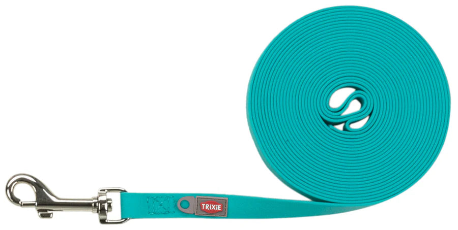 TRIXIE Easy Life Schleppleine – Gurtband, PVC-ummantelt, mit Schlaufe