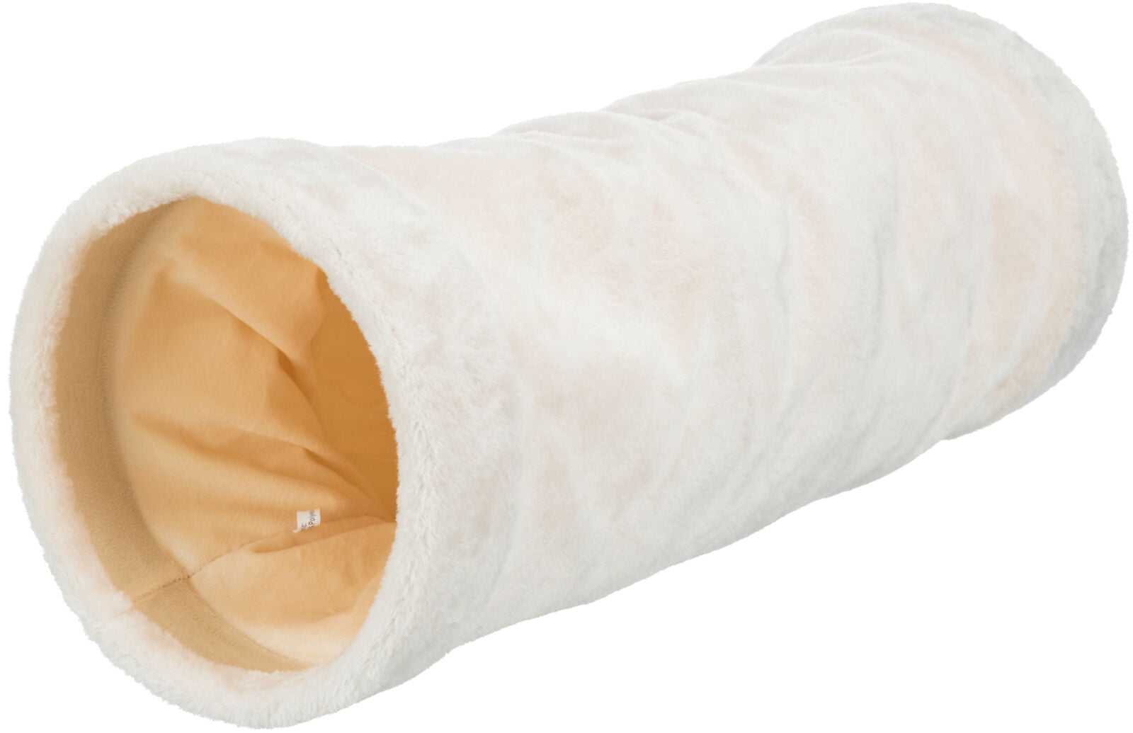 Trixie Spieltunnel aus Plüsch Kuscheliger Katzentunnel mit Raschelfolie für Spielspaß
