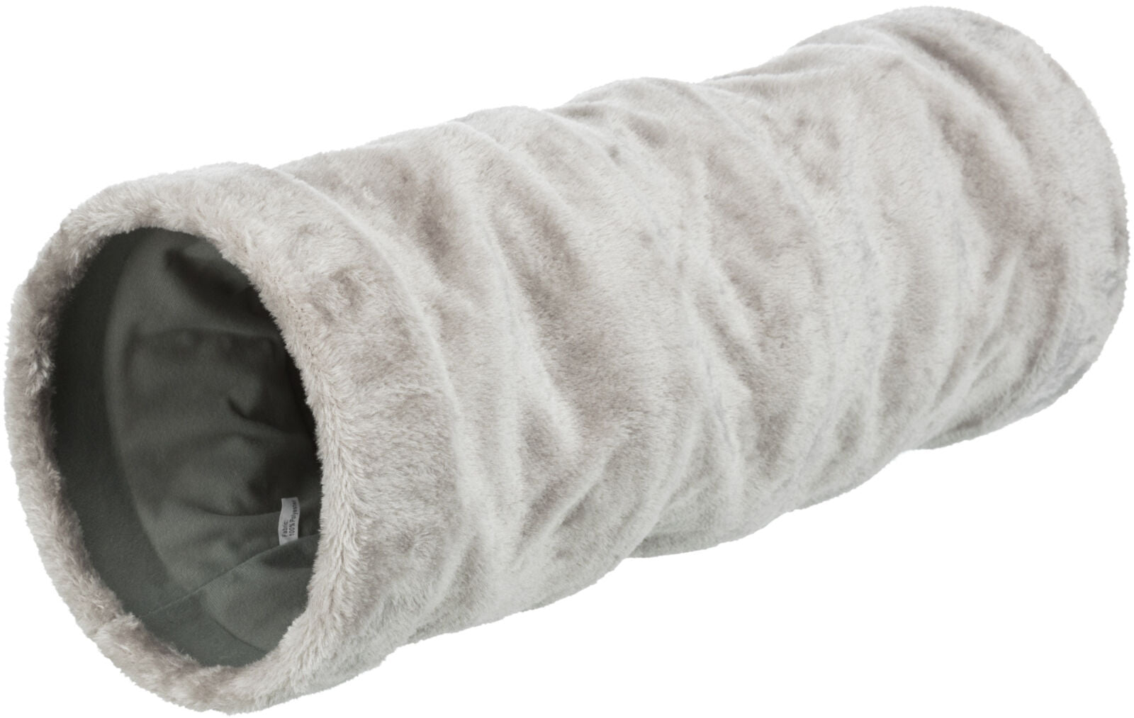 Trixie Spieltunnel aus Plüsch Kuscheliger Katzentunnel mit Raschelfolie für Spielspaß