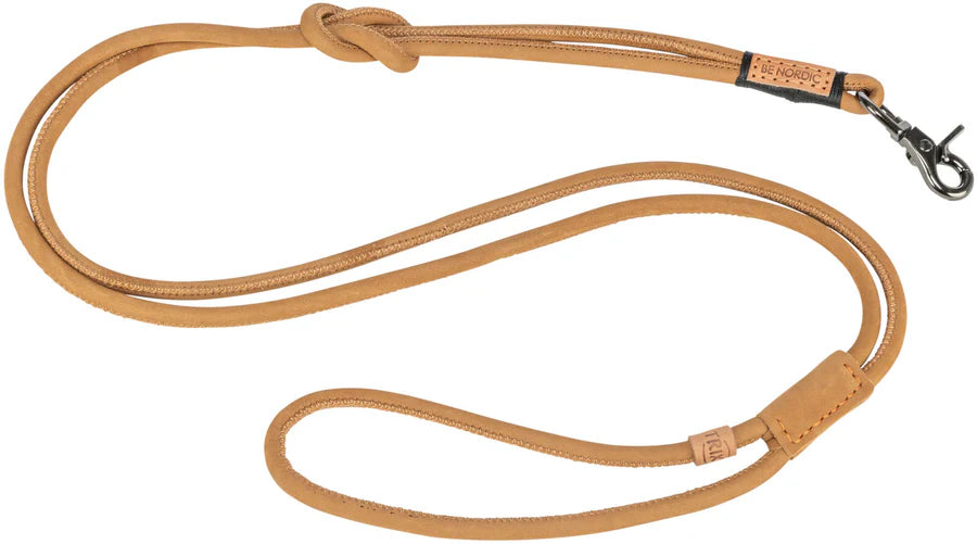TRIXIE BE NORDIC Leine – Veloursleder, rundgenäht, Trigger Hook